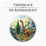 Sběratelská investiční mince 5 Dollars Dinosauři  Brachiosaurus 2025 Kolorováno - Obrázek 3