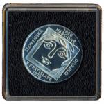 Stříbrná mince 25 Kčs 50. výročí Slovenského národního divadla 1970 Proof