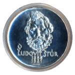 Pamětní stříbrná mince 500 Kčs 125. výročí úmrtí Ludovíta Štúra 1981 Proof