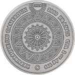 Sběratelská investiční mince 2000 Francs Duch kmene Komančů high relief, antique, kolorovaná 2 oz Ag 2024 - Obrázek 2