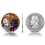 Sběratelská investiční mince 5 Dollars Víra Papež František a Lev XIV. 2025 Kolorováno - Obrázek 4