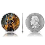 Sběratelská investiční mince 5 Dollars Egypt Horus 2025 Kolorováno - Obrázek 4