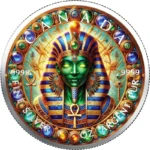 Sběratelská investiční mince 5 Dollars Starověký Egypt Osiris 2025 Kolorováno