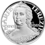 Stříbrná mince 200 Kč – 300. výročí narození Marie Terezie 2017 Proof