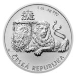 Sběratelská investiční mince 2 NZD Český lev 1 Oz Ag 2019