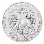 Sběratelská investiční mince 5 NZD Český lev 2 Oz Ag 2020