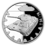 Stříbrná mince Obrněná technika - T-34/76 2022 Proof