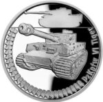 Stříbrná mince Obrněná technika - PzKpfw VI Tiger 2022 Proof