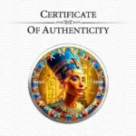 Sběratelská investiční mince 5 Dollars Starověký Egypt Nefertiti 2025 Kolorováno - Obrázek 3