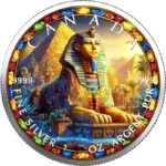 Sběratelská investiční mince 5 Dollars Starověký Egypt Sfinga 2025 Kolorováno