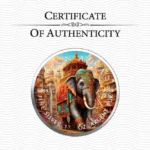 Sběratelská investiční mince 5 Dollars Kultura Indie Slon indický 2025 Kolorováno - Obrázek 3