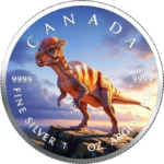 Sběratelská investiční mince 5 Dollars Dinosauři  Pachycephalosaurus 2025 Kolorováno