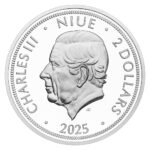 Sběratelská investiční mince 2 NZD Český lev kolor Proof 1 Oz Ag 2025 - Obrázek 2