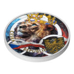 Sběratelská investiční mince 2 NZD Český lev kolor Proof 1 Oz Ag 2025 - Obrázek 3