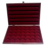 Dřevěná kazeta pro 35 mincí - Ø 36 mm - Obrázek 2