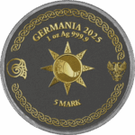 Sběratelská investiční mince 2 x 5 Mark Ragnarök: Loki & Heimdall Geminus 2 x 1 oz Ag 2025, zlaceno, ruthenium, číslováno - Obrázek 3