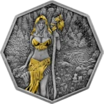 Sběratelská investiční mince 5 Mark Witchcraft Herbalist Ritual 1 oz Ag 2025