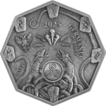 Sběratelská investiční mince 5 Mark Witchcraft Herbalist Ritual 1 oz Ag 2025 - Obrázek 2