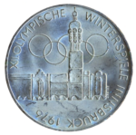 Sběratelská investiční mince 100 Schilling ZOH Innsbruck 1976 bk