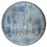 Sběratelská investiční mince 100 Schilling ZOH Innsbruck 1976 bk