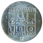 Sběratelská investiční mince 100 Schilling ZOH Innsbruck 1976 bk - Obrázek 2