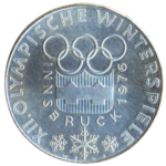 Sběratelská investiční mince 100 Schilling ZOH Innsbruck 1976 bk