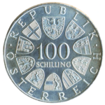 Sběratelská investiční mince 100 Schilling ZOH Innsbruck 1976 bk - Obrázek 2