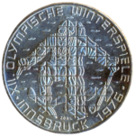 Sběratelská investiční mince 100 Schilling ZOH Innsbruck 1976 bk