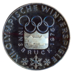 Sběratelská investiční sada stříbrných mincí 100 Schilling ZOH Innsbruck 1976 - 7 x Proof + 7 x bk - Obrázek 5