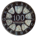 Sběratelská investiční sada stříbrných mincí 100 Schilling ZOH Innsbruck 1976 - 7 x Proof + 7 x bk - Obrázek 6