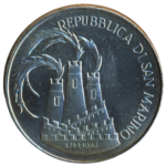 Sběratelská investiční mince 1000 lir LOH Los Angeles 1984 - symboly - Obrázek 2