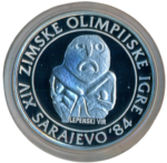 Sběratelská investiční sada stříbrných mincí 5 x 100, 250 a 500 Dinárů ZOH Sarajevo 1984 Proof - Obrázek 12
