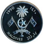 Sběratelská investiční mince 250 Rufiyaa LOH Barcelona 1992 - plavání Proof - Obrázek 2