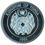 Sběratelská investiční mince 1 Pa'anga LOH Barcelona 1992 - skoky do vody Proof - Obrázek 2