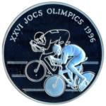 Sběratelská investiční mince 10 Diners LOH Atlanta 1996 - cyklistika Proof