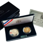 Sada dvou sběratelských investičních mincí MS ve fotbale USA 1994 - Proof - vzácná