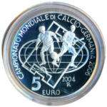 Sběratelská investiční mince 5 Euro MS ve fotbale Německo 2006 - Proof
