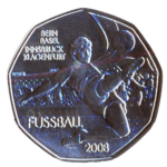 Sběratelská investiční mince 5 Euro ME ve fotbale Rakousko - Švýcarsko 2008 bk