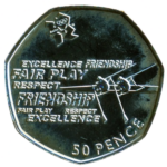 Sběratelská investiční mince 50 Pence LOH Londýn 2012 - kanoistika Proof - Obrázek 2