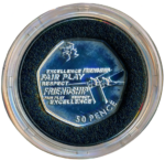 Sběratelská investiční mince 50 Pence LOH Londýn 2012 - kanoistika Proof