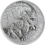 Sběratelská investiční mince 20 Dollars Megafauna Jeskynní lev 1 oz Ag 2026 BU