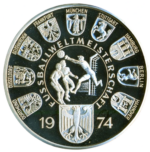 Sběratelská investiční medaile MS ve fotbale Německo 1974, Proof