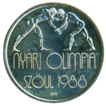 Sběratelská investiční mince 500 forint LOH Soul 1988 - zápas řeckořímský, BU