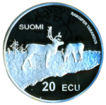 Sběratelská investiční mince 20 Ecu ZOH Nagano 1998 - severská kombinace, Proof - Obrázek 2