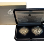 Sběratelské investiční mince - set 5+10 Euro LOH Athény 2004 - Proof
