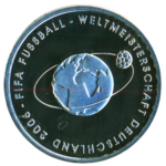 Sběratelská investiční mince 10 Euro MS ve fotbale Německo 2006, Proof