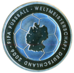 Sběratelská investiční mince 10 Euro MS ve fotbale Německo 2006, Proof