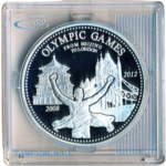 Sběratelská investiční mince 1000 Kip LOH Londýn 2012 - od Pekingu k Londýnu Proof