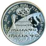 Sběratelská investiční medaile MS ve fotbale Itálie 1990 Proof - Obrázek 2