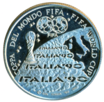 Sběratelská investiční medaile MS ve fotbale Itálie 1990 Proof - Obrázek 2